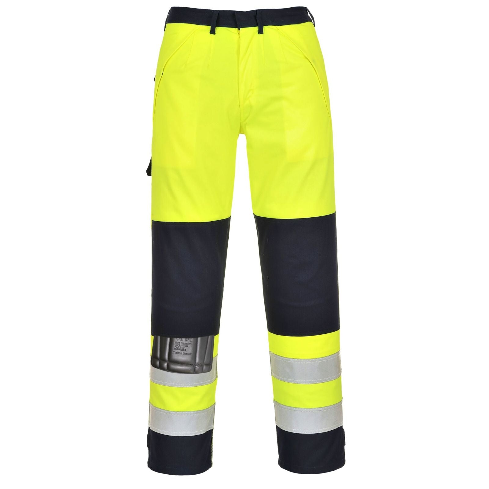 Portwest Bizflame Broeken FR62 Multinorm HiVis geel-marineblauw(YN)
