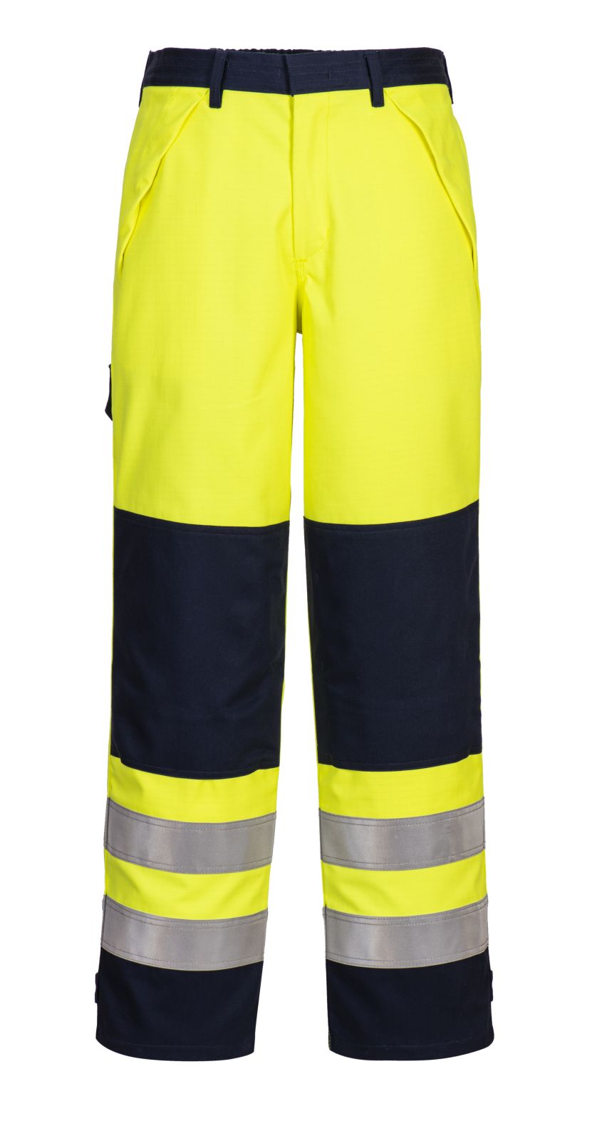 Portwest Bizflame Broeken FR62 Multinorm HiVis geel-marineblauw(YN)