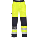 Portwest Bizflame Broeken FR62 Multinorm HiVis geel-marineblauw(YN)