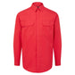 Portwest Bizflame Work Vlamvertragend Multi-norm Overhemd FR69 Bizflame Plus vlamwerend antistatisch chemisch rood(RE)