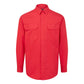Portwest Bizflame Work Vlamvertragend Multi-norm Overhemd FR69 Bizflame Plus vlamwerend antistatisch chemisch rood(RE)
