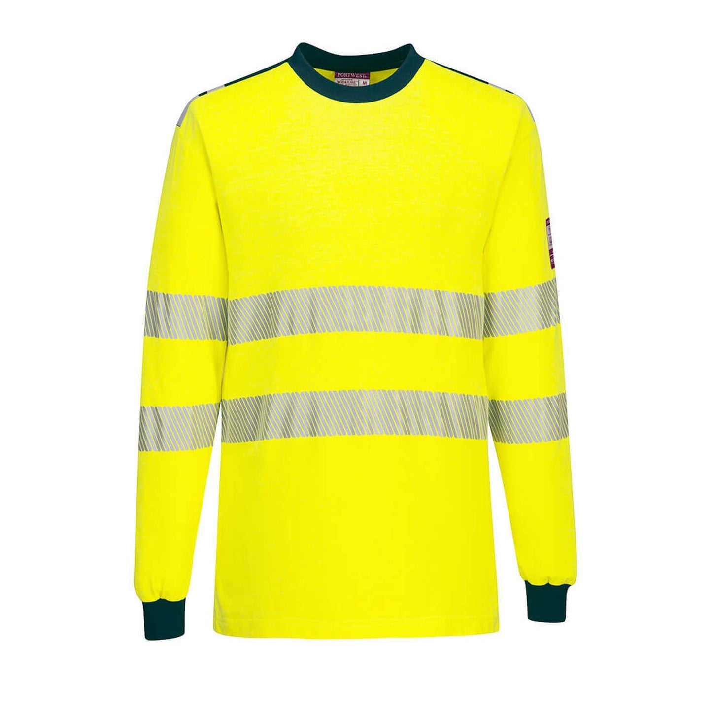 Portwest T-shirts FR701 geel-marineblauw(YN)