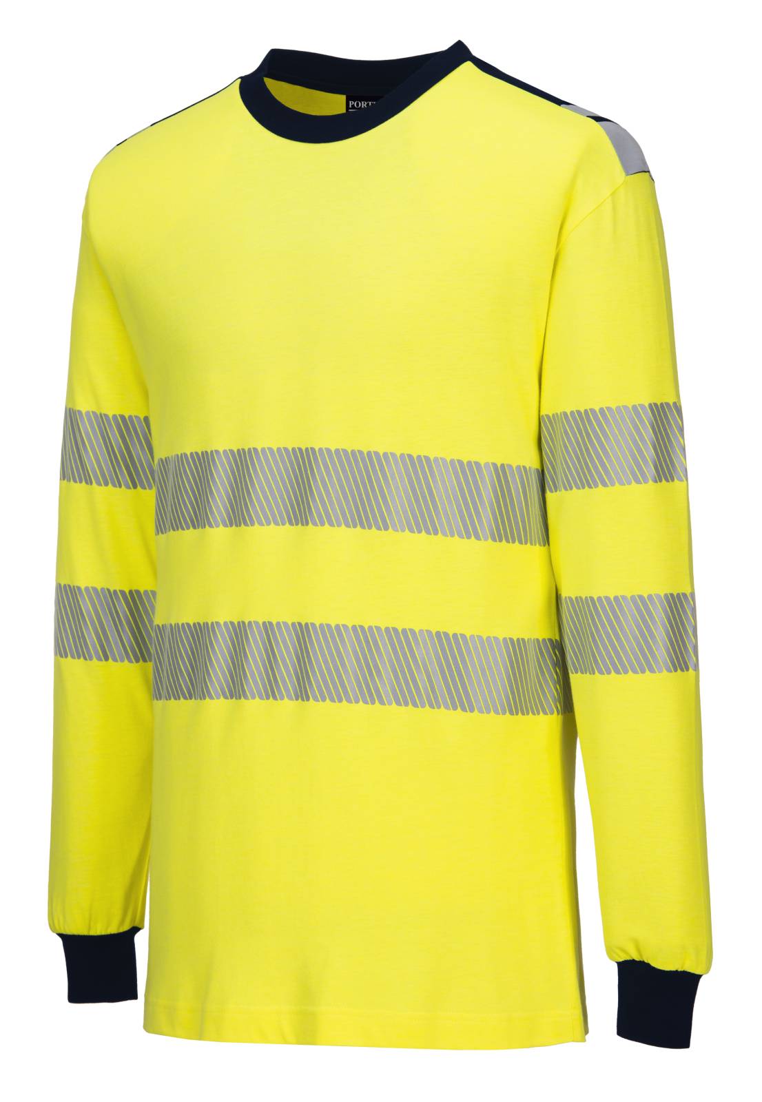 Portwest T-shirts FR701 geel-marineblauw(YN)