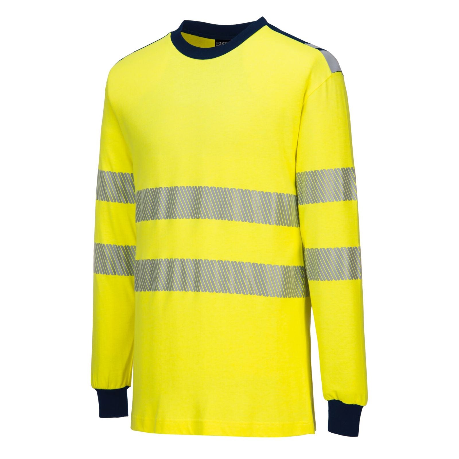 Portwest T-shirts FR701 geel-marineblauw(YN)