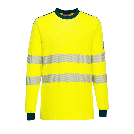 Portwest T-shirts FR701 geel-marineblauw(YN)