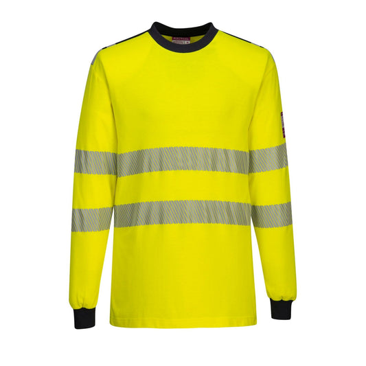 Portwest T-shirts FR701 geel-marineblauw(YN)