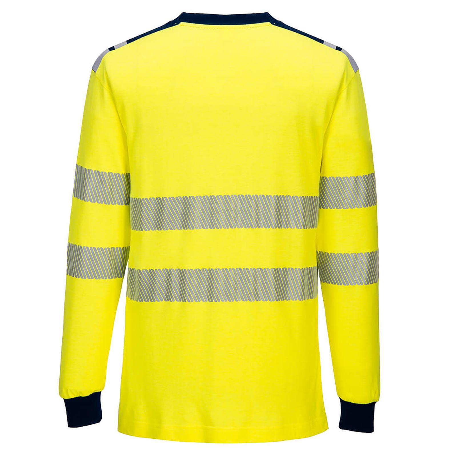 Portwest T-shirts FR701 geel-marineblauw(YN)