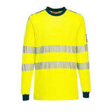 Portwest T-shirts FR701 geel-marineblauw(YN)