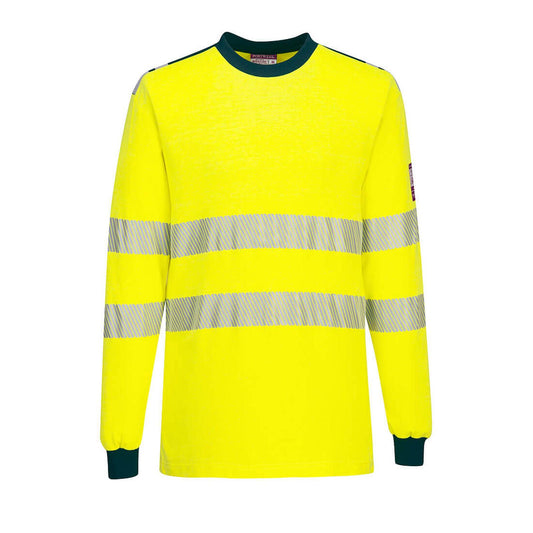Portwest T-shirts FR701 geel-marineblauw(YN)