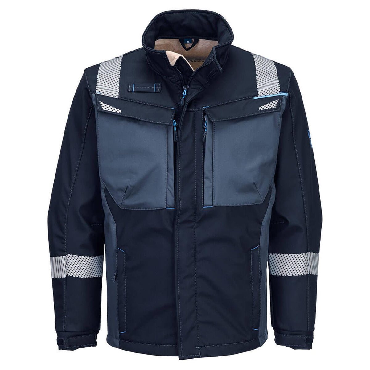 Portwest WX3 Vlamvertragend Multi-norm Jas FR704 FR Modaflame Softshell marineblauw(NV)