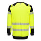 Portwest PW3 Vlamvertragend Multi-norm Sweatshirt FR707 Modaflame gebreid Hi-Vis FR geel-zwart(YB)