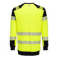 Portwest PW3 Vlamvertragend Multi-norm Sweatshirt FR707 Modaflame gebreid Hi-Vis FR geel-zwart(YB)