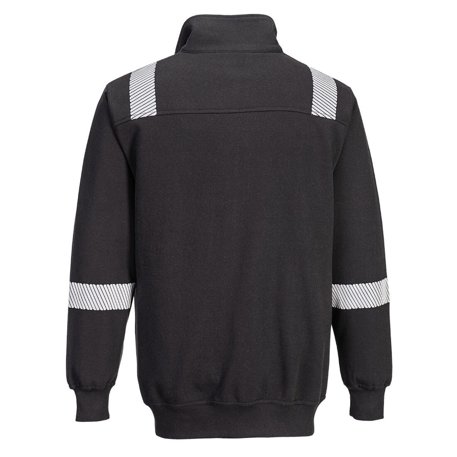 Portwest WX3 sweatshirt FR710 vlamvertragend HiVis zwart(BK)