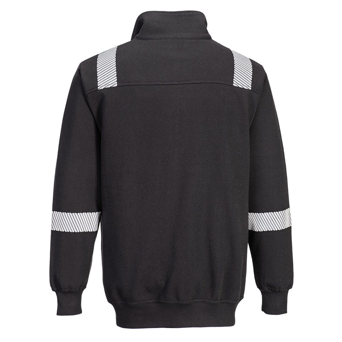 Portwest WX3 sweatshirt FR710 vlamvertragend HiVis zwart(BK)