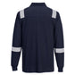 Portwest WX3 Vlamvertragend Multi-norm Polo FR711 Vlamwerend lange mouwen marineblauw(NV)