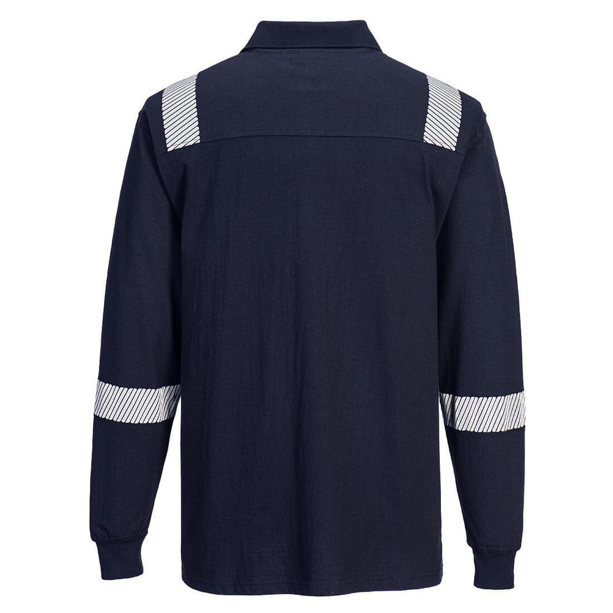 Portwest WX3 Vlamvertragend Multi-norm Polo FR711 Vlamwerend lange mouwen marineblauw(NV)