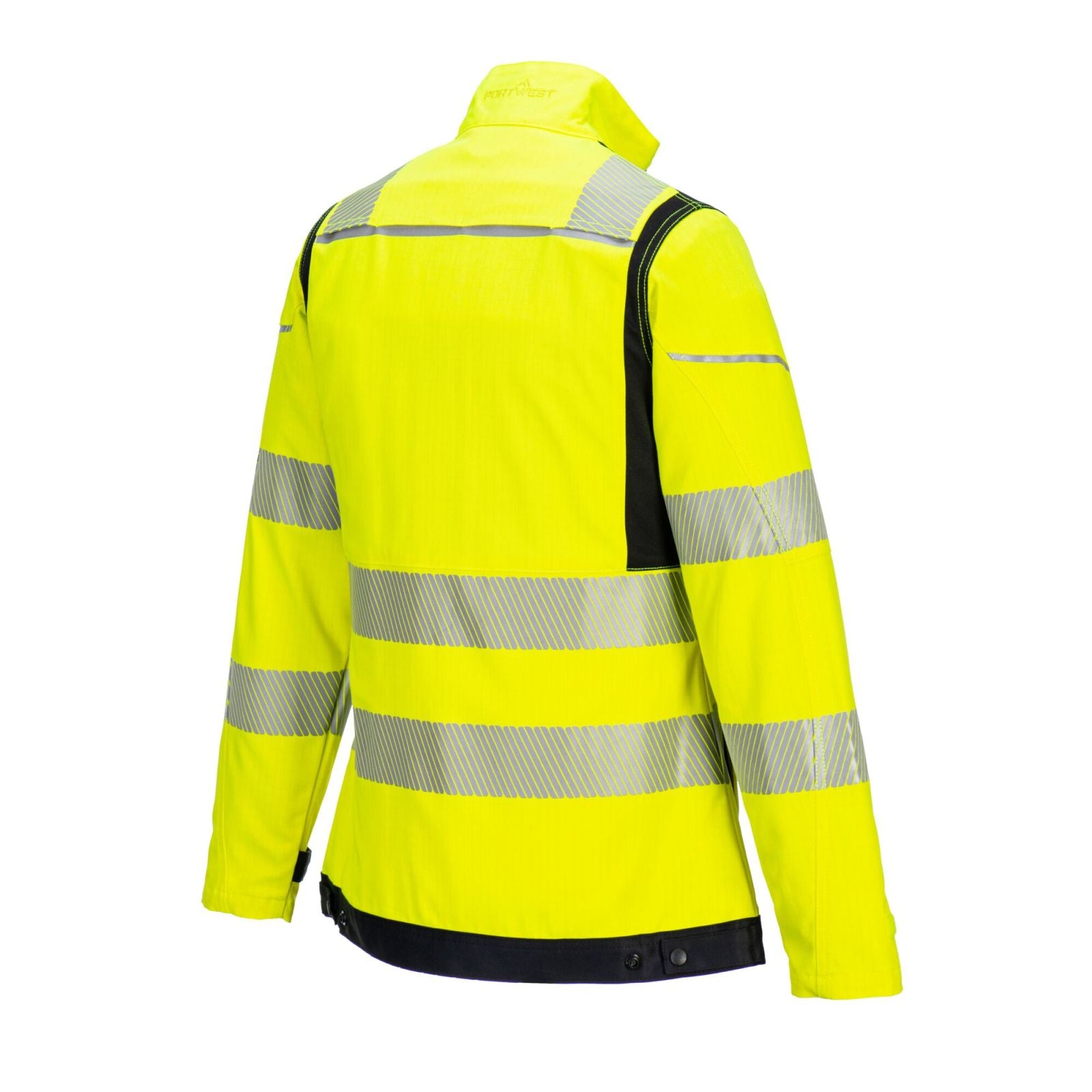 Portwest PW3 FR Werkjack FR715 dames Hi-Vis vlamvertragend antistatisch geel-zwart(YB)