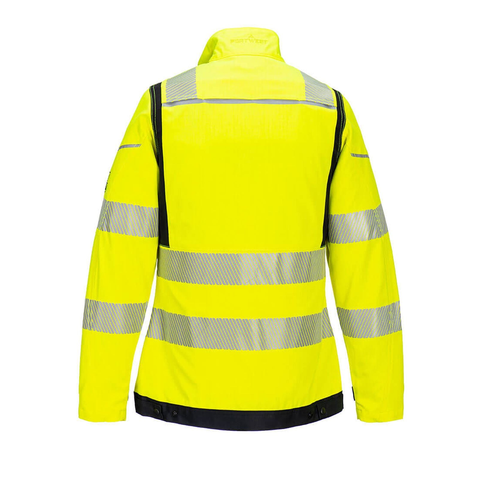 Portwest PW3 FR Werkjack FR715 dames Hi-Vis vlamvertragend antistatisch geel-zwart(YB)
