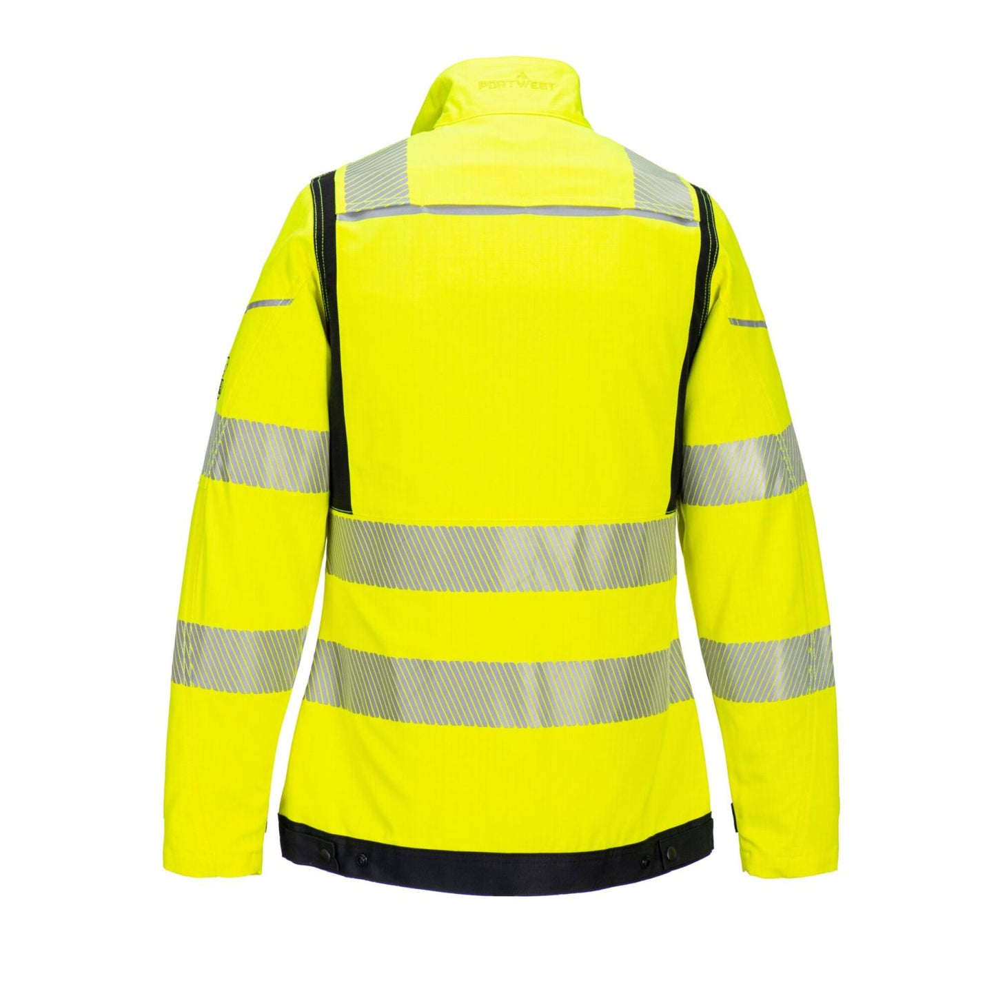 Portwest PW3 FR Werkjack FR715 dames Hi-Vis vlamvertragend antistatisch geel-zwart(YB)