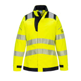Portwest PW3 FR Werkjack FR715 dames Hi-Vis vlamvertragend antistatisch geel-zwart(YB)