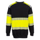 Portwest PW3 FR Sweatshirt FR716 HiVis vlamwerend Klasse 1 antistatisch geel-zwart(YB)