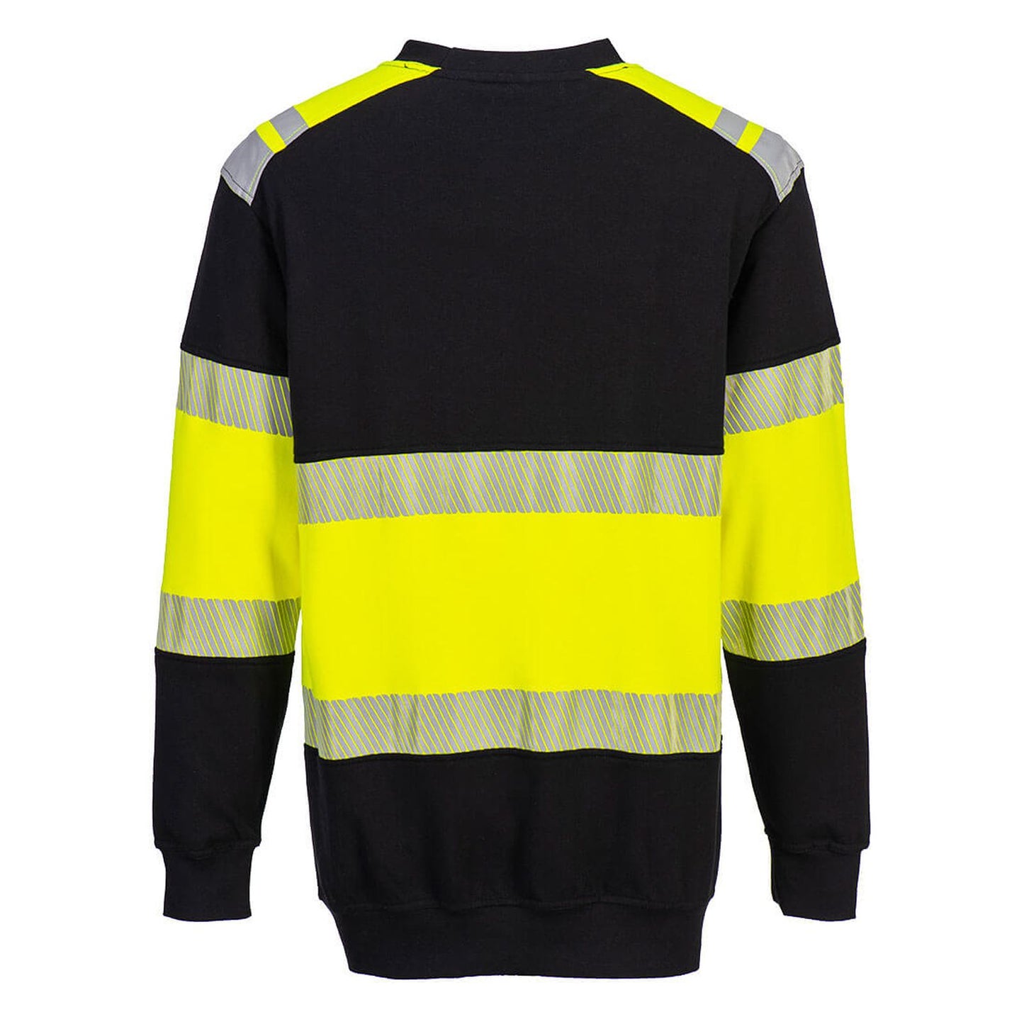 Portwest PW3 FR Sweatshirt FR716 HiVis vlamwerend Klasse 1 antistatisch geel-zwart(YB)