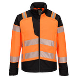 Portwest PW3 Vlamvertragend Multi-norm Jack FR718 Modaflame softshell Hi-Vis Multi-Norm FR oranje-zwart(OB)