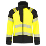Portwest PW3 Vlamvertragend Multi-norm Jack FR718 Modaflame softshell Hi-Vis Multi-Norm FR geel-zwart(YB)
