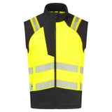 Portwest PW3 Vlamvertragend Multi-norm Gilet FR719 Modaflame softshell Hi-Vis Multi-Norm FR geel-zwart(YB)