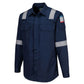 Portwest Bizflame Plus FR Overhemd FR720 lichtgewicht antistatisch reflectie vlamvertragend marineblauw(NA)