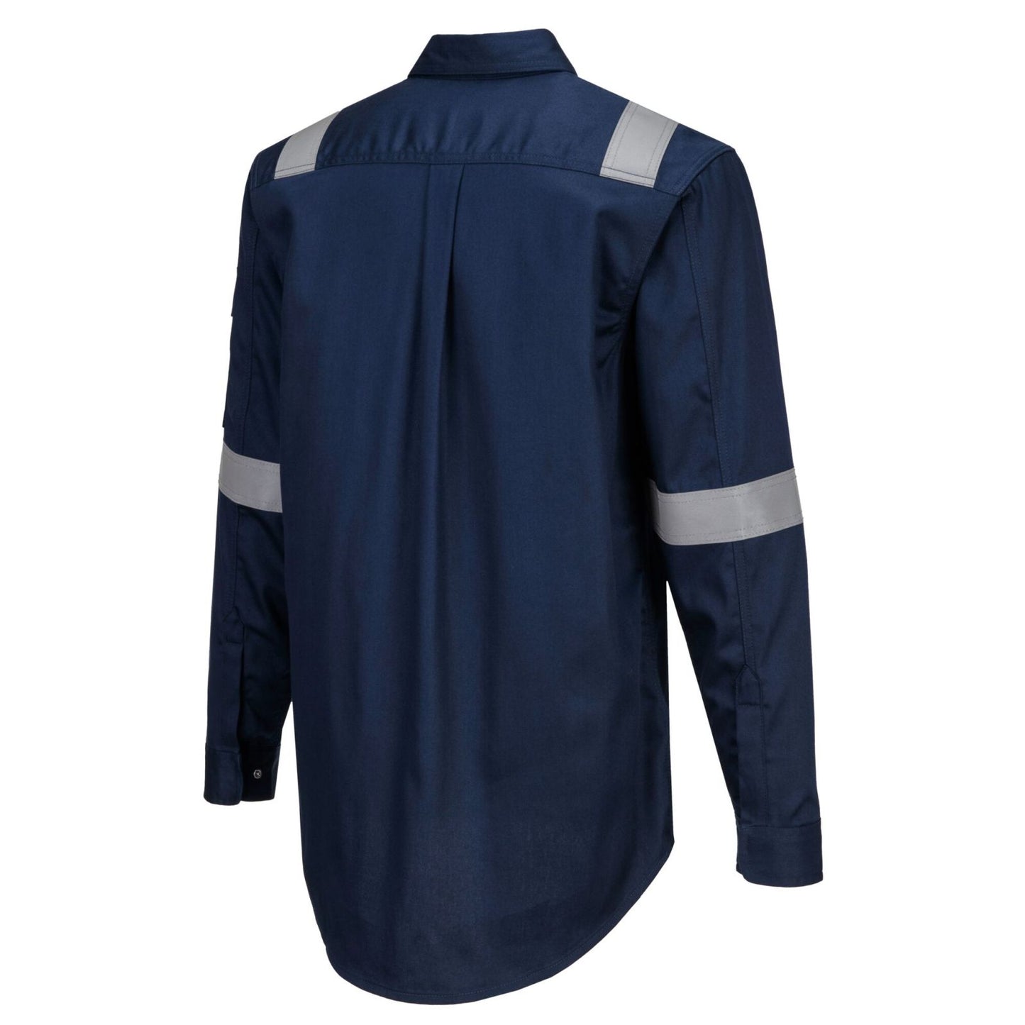 Portwest Bizflame Plus FR Overhemd FR720 lichtgewicht antistatisch reflectie vlamvertragend marineblauw(NA)