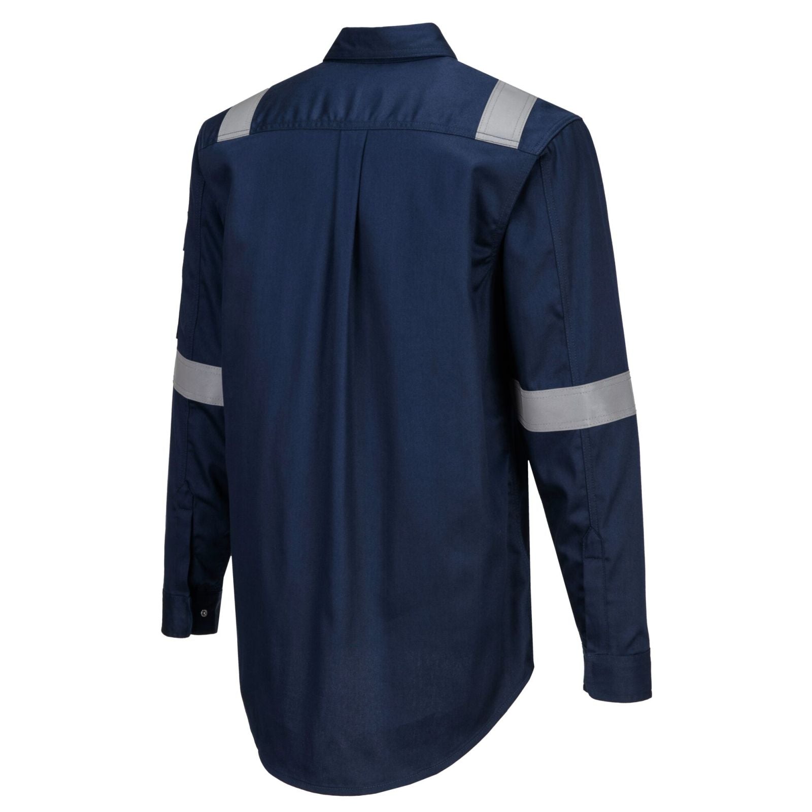 Portwest Bizflame Plus FR Overhemd FR720 lichtgewicht antistatisch reflectie vlamvertragend marineblauw(NA)