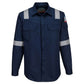 Portwest Bizflame Plus FR Overhemd FR720 lichtgewicht antistatisch reflectie vlamvertragend marineblauw(NA)