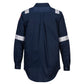 Portwest Bizflame Plus FR Overhemd FR720 lichtgewicht antistatisch reflectie vlamvertragend marineblauw(NA)