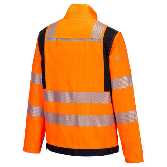 Portwest PW3 FR Werkjas FR722 HVO vlamwerend antistatisch HiVis oranje-zwart(OB)