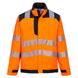 Portwest PW3 Vlamvertragend Multi-norm PW3 Vlamvertragende Modaflame  Hi-Vis werkjack  FR722 oranje-marineblauw(ON)