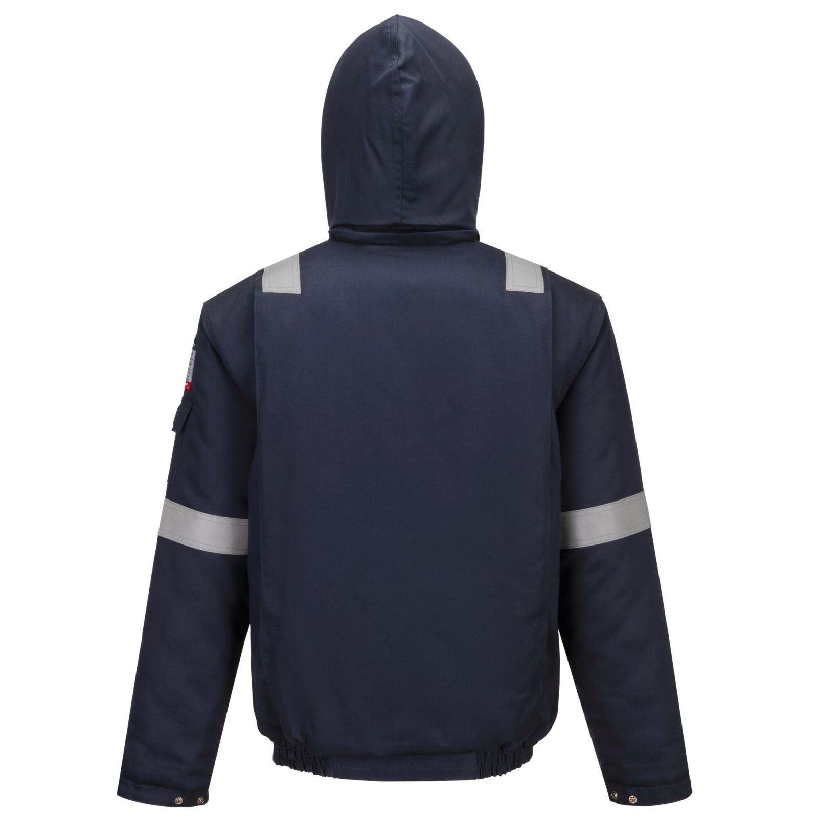 Portwest Bizflame Work+ Vlamvertragend Multi-norm Bomberjack FR731 FR geïsoleerd donker marineblauw(NV)