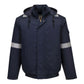 Portwest Bizflame Work+ Vlamvertragend Multi-norm Bomberjack FR731 FR geïsoleerd marineblauw(NV)