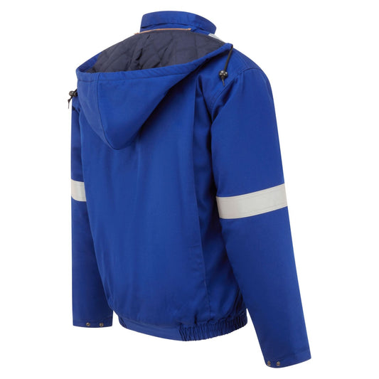 Portwest Bizflame Work+ Vlamvertragend Multi-norm Bomberjack FR731 FR geïsoleerd koningsblauw(RB)