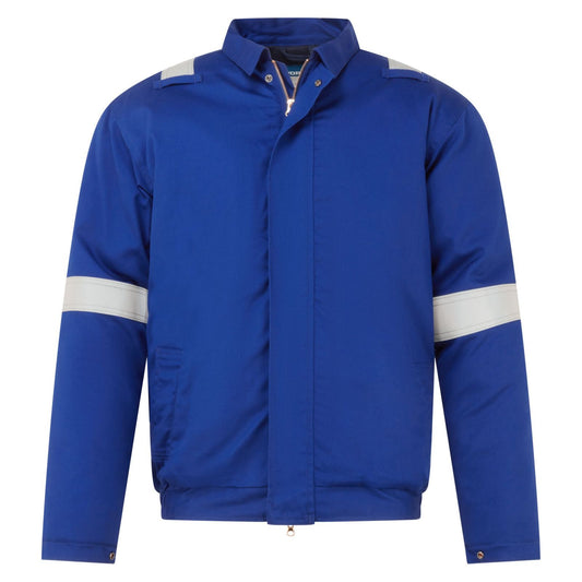 Portwest Bizflame Work+ Vlamvertragend Multi-norm Bomberjack FR731 FR geïsoleerd koningsblauw(RB)