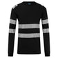 Portwest PW3 FR T-Shirt FR732 gebreid Modaflame vlamwerend antistatisch zwart(BK)