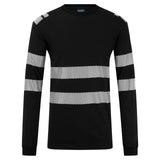 Portwest PW3 FR T-Shirt FR732 gebreid Modaflame vlamwerend antistatisch zwart(BK)