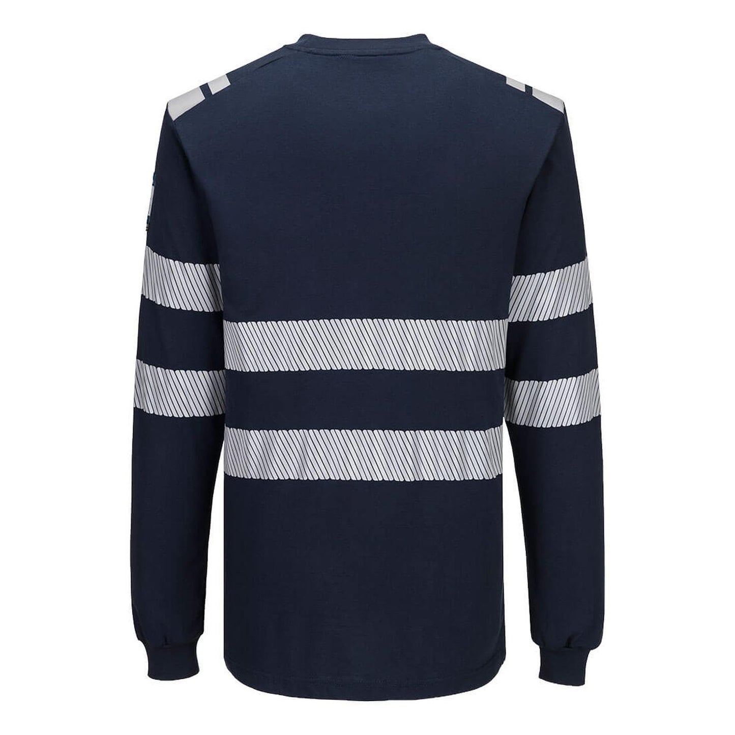 Portwest PW3 Vlamvertragend Multi-norm T-shirt FR732 Modaflame gebreid Hi-Vis FR lange mouwen donker marineblauw(NV)