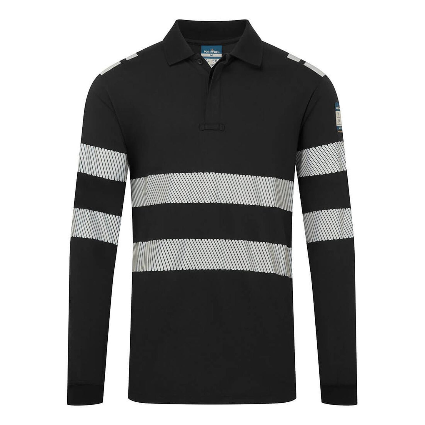 Portwest PW3 Vlamvertragend Multi-norm Poloshirt FR733 Modaflame vlamwerend zwart(BK)