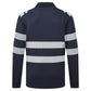 Portwest PW3 Vlamvertragend Multi-norm Poloshirt FR733 Modaflame lange mouw donker marineblauw(NV)