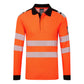 Portwest PW3 Vlamvertragend Multi-norm Poloshirt FR734 Modaflame gebreidt HVO vlamwerend oranje-zwart(OB)