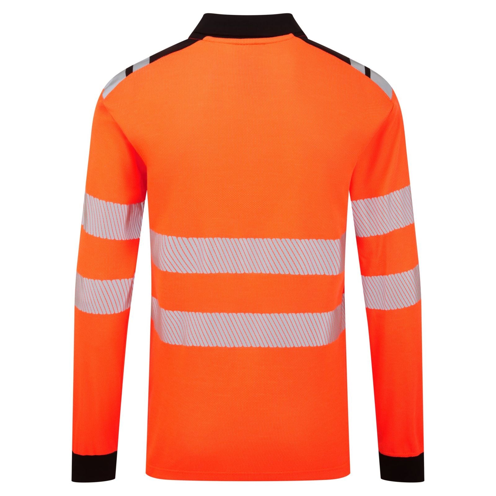 Portwest PW3 Vlamvertragend Multi-norm Poloshirt FR734 Modaflame gebreidt HVO vlamwerend oranje-zwart(OB)