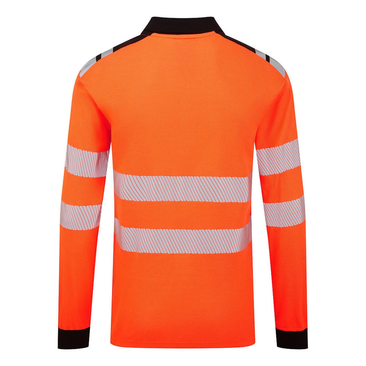 Portwest PW3 Vlamvertragend Multi-norm Poloshirt FR734 Modaflame gebreidt HVO vlamwerend oranje-zwart(OB)