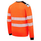 Portwest PW3 Vlamvertragend Multi-norm T-Shirt FR736 Modaflame gebreid FR lange mouwen oranje-zwart(OB)