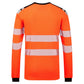 Portwest PW3 Vlamvertragend Multi-norm T-Shirt FR736 Modaflame gebreid FR lange mouwen oranje-zwart(OB)